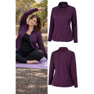 VOGO Athletica Jacket Women’s XL Purple Zip Up Athletic Yoga Running Lightweight